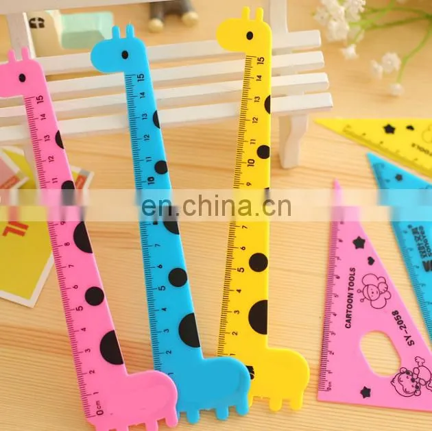 Cute Giraffe Protractor Ruler Set 4 in 1