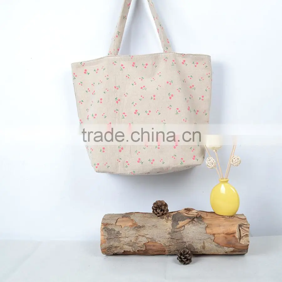 Wholesale Printing design linen shopping bag