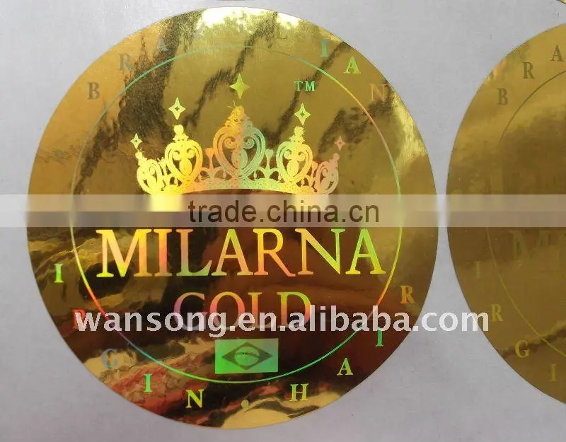 3D customized hologram sticker .3D laser hologram label