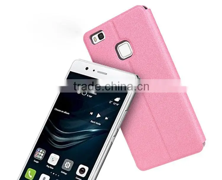 2016 MOFi Case Housing for Huawei P9 lite, Mobile Phone Coque Leather Flip Cover for P9 lite