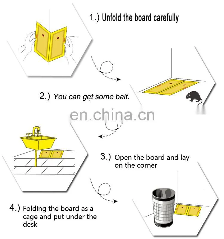 Mustrap Retail 13*19cm Mouse Glue Trap Rat Board to Catch Mice