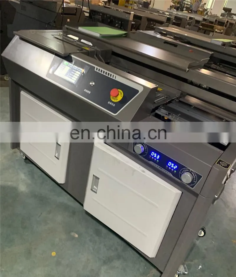 UK5 semi automatic Hot thermal glue spine book binder, hotmelt eva glue notebook binding machine