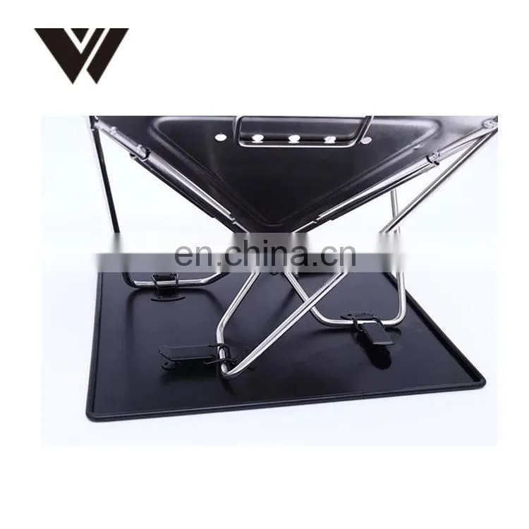 charcoal grill used in multi-scene camping parties Rectangular portable folding BBQ grill
