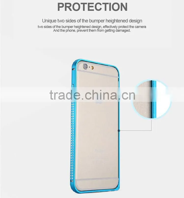 Hot sale Bulk Shine Diamond Aluminum Case for iPhone 6 Bumper Case