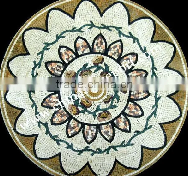 Color Flower Marble Mosaic
