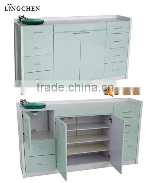 High graded steel dental mobile cabinet in dental clinic (Q921)