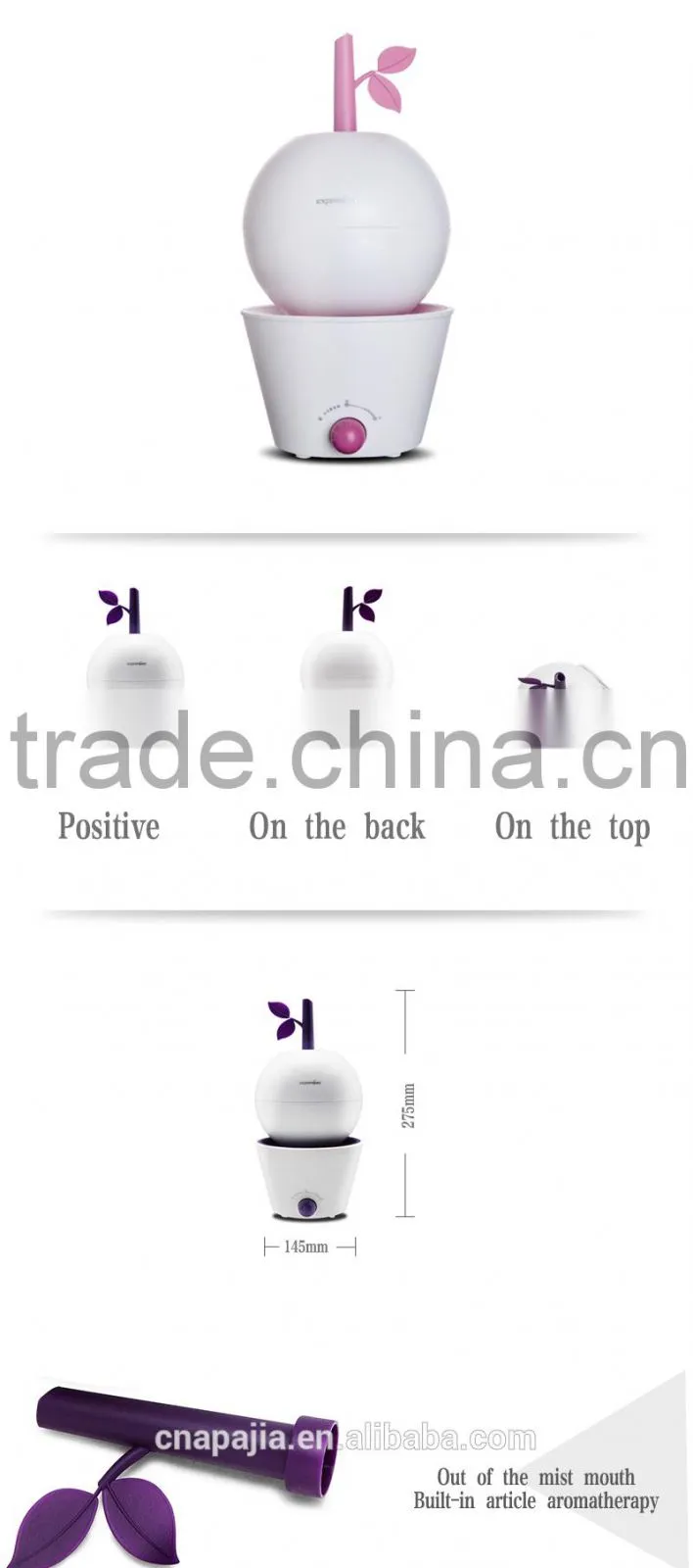 aroma ionizer ultrasonic cool mist mini air humidifier