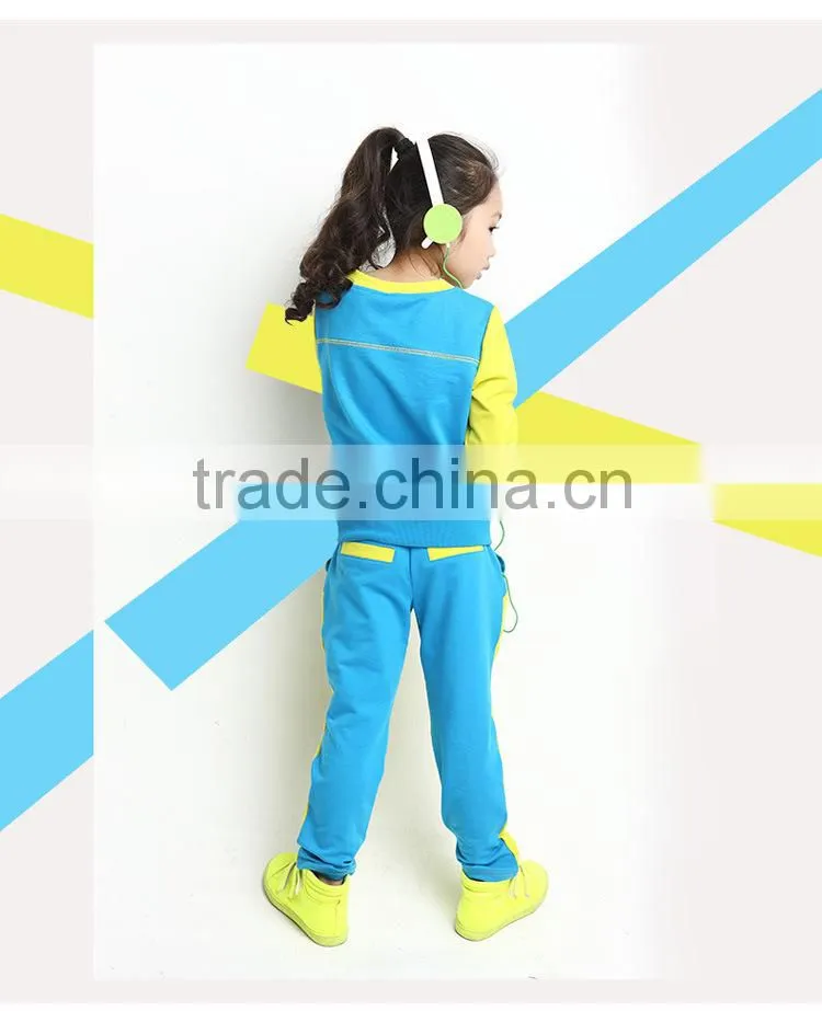 Children Sports Wear Plain T-Shirt and Sport Pants / Wholesale Clothing Made in China Jiangxi Nanchang Factory