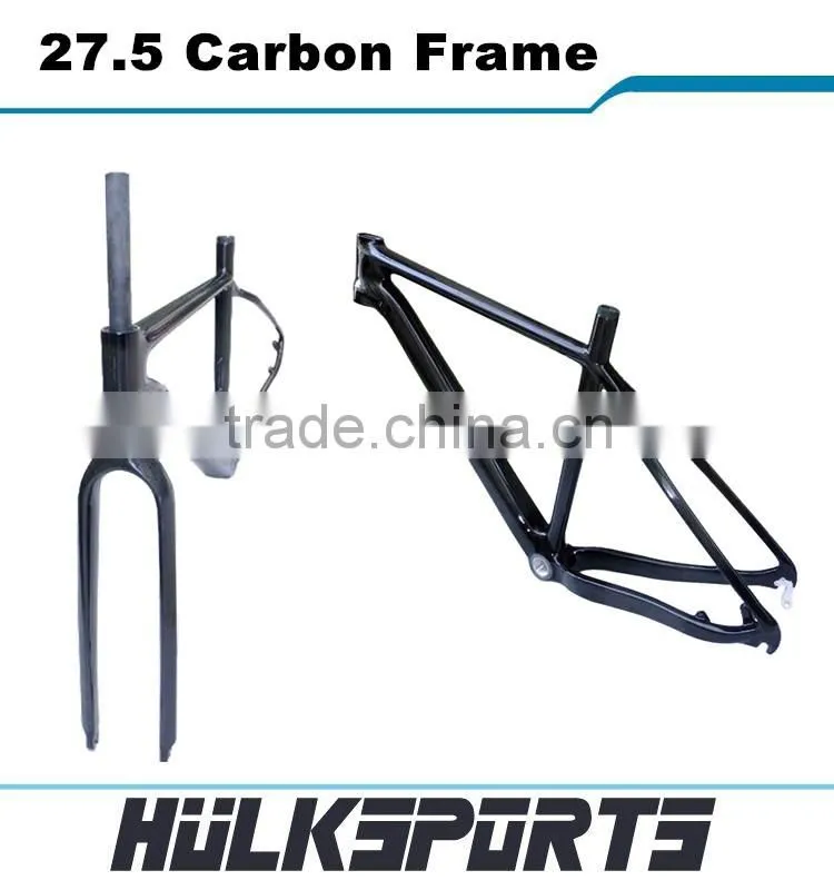 Top sell mountain bike carbon frame set 3K/UD carbon mtb frames 650b BB30 27.5 carbon frame