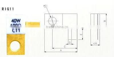 RIG11 high power variable resistor