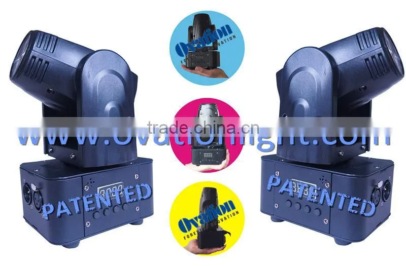Disco Mini moving head beam light 10W cool white Led Pan:540 degree Tilt:270 degree Power:40W