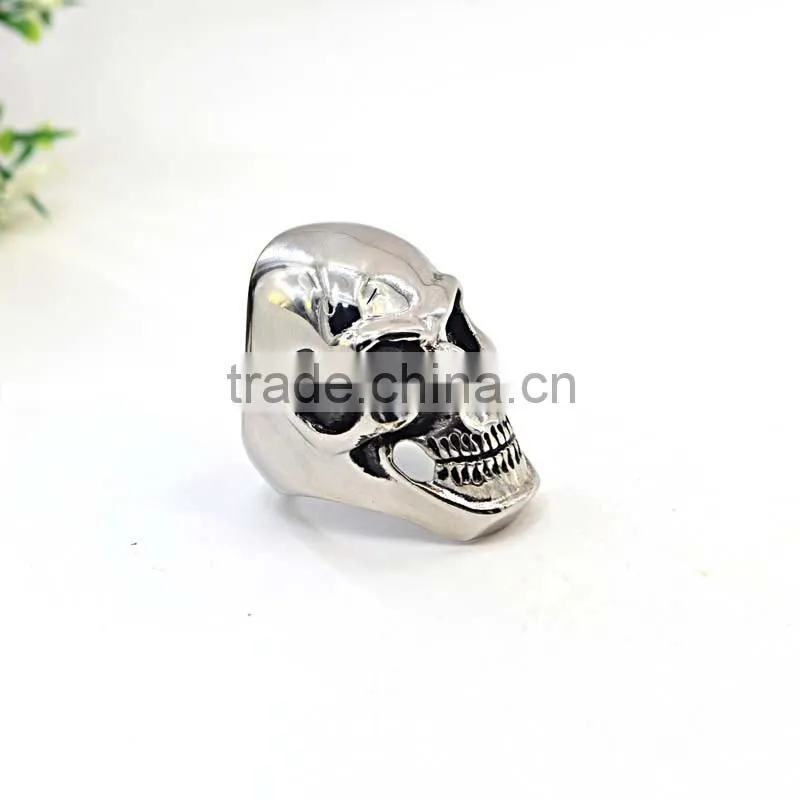 New Design stainless steel jewelry manufacturer china skull rings