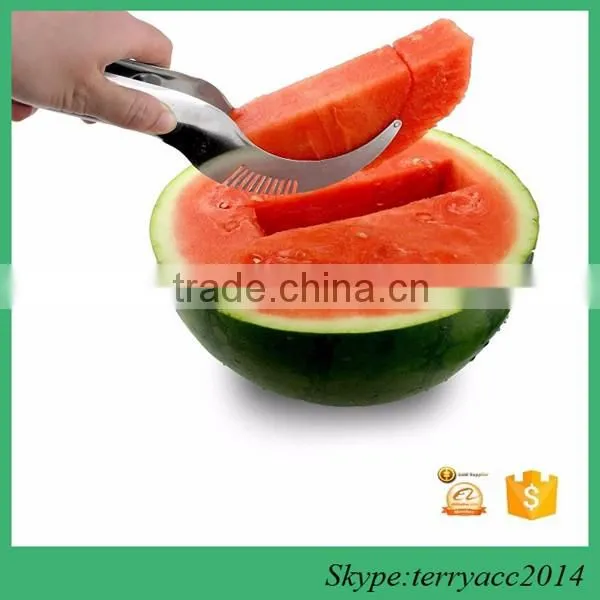 Watermelon Scoop Stainless Steel Cutter Slicy Corer Cantaloupe Slicer Server