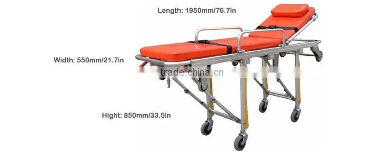 hot sale emergency ambulance patient transport stretcher
