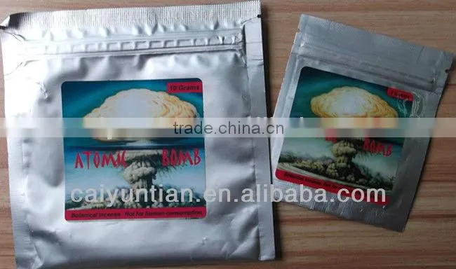 10g 15g aluminum foil herbal incense spice potpourri zipper bag