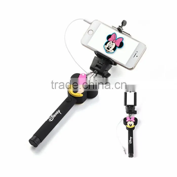Cartoon selfie stick , selfie stick for mobile phone camera