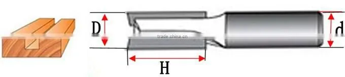 Double diamond flute straight bit