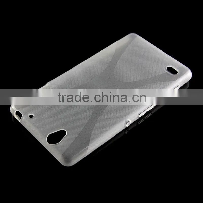 X line design tpu cell phone cover for Xperia C4 E5333