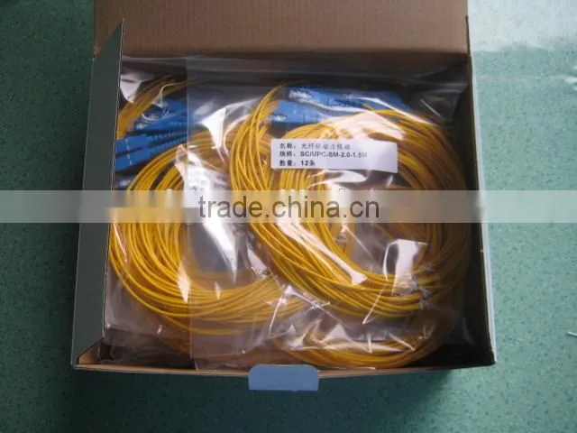 low insertion loss high return loss sc fiber optic patch cord