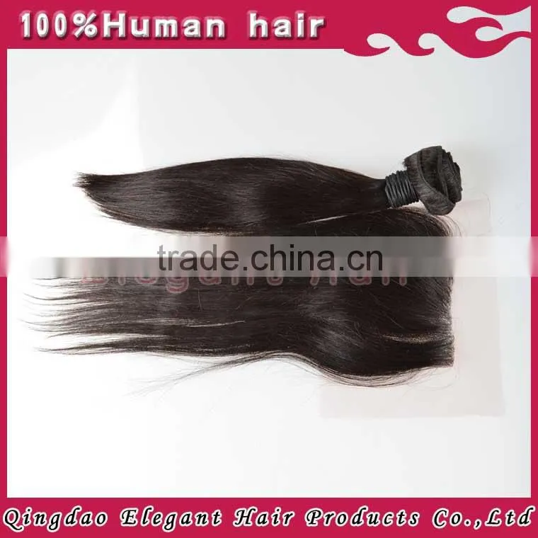 AAAAAA grade natural color wholesale virgin indian human hair lace frontal