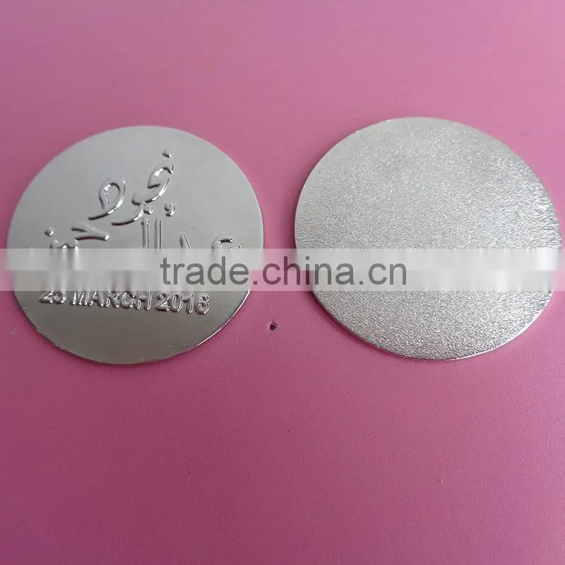 OEM metal logo metal name plate for funiture