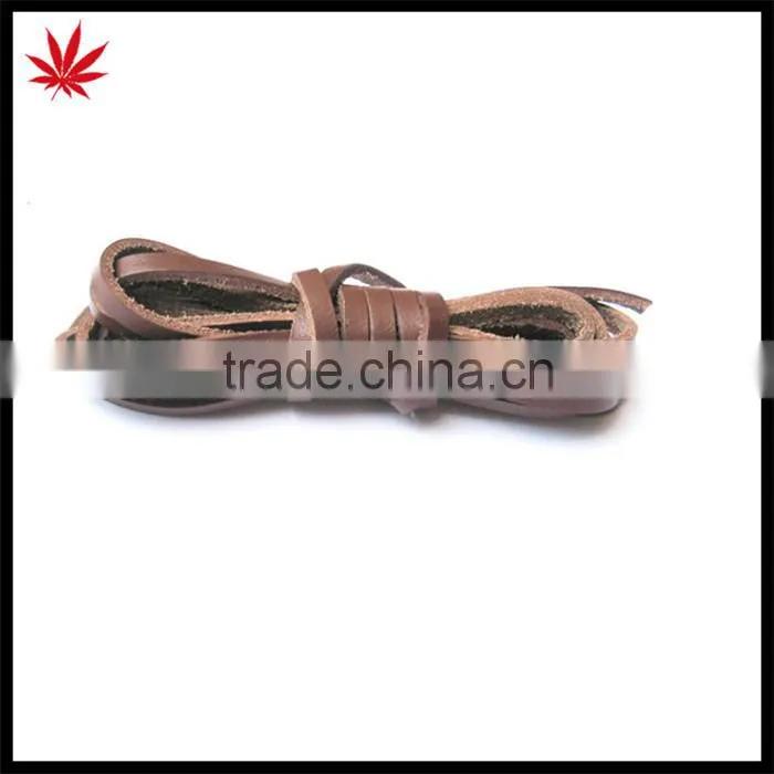 finish flat leather cord wholesale