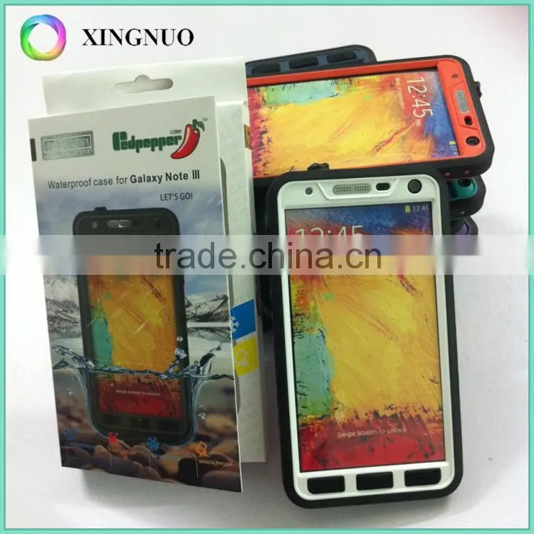 hybrid kickstand rugged waterproof case for samsung note 3