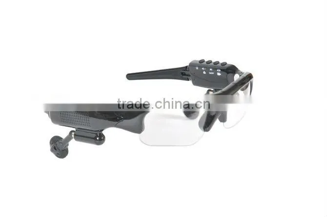 2012 new Bluetooth MP3 digital video sunglasses, support TF/MicroSD
