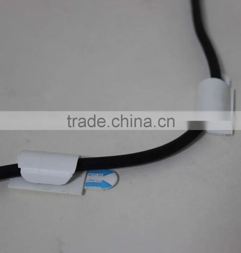 Plastic adhesive wire rope cable grips