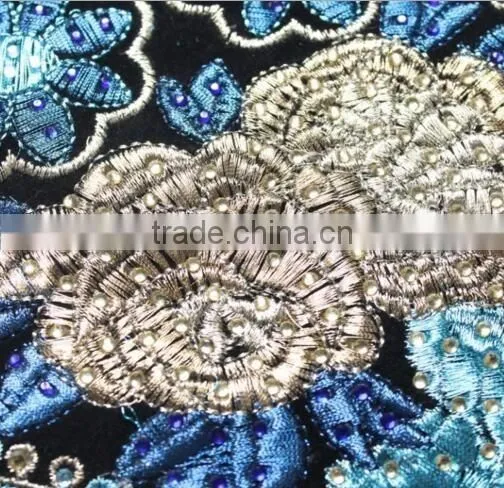 Garment accessory trims,Cheap OEM/ODM Fashion Embroidery Flower neckline applique collar