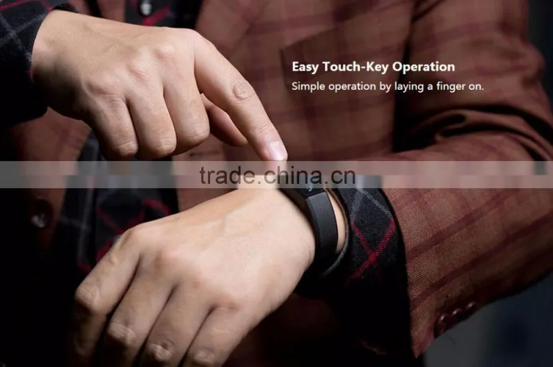 Bluetooth Waterproof bracelet pedometer, Touch Key Vibrating wristband, Smart Wristband With OLED Screen