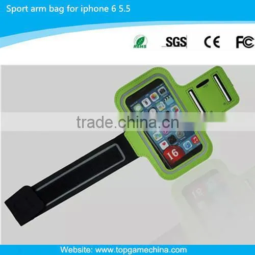 Sports mobile phone arm pouch for iPhone 6 Plus