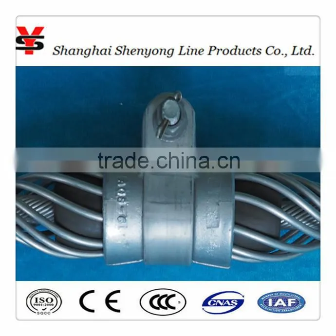 Thimbles for grips/hot deep galvanized/intended to anchor fastening of DEAD-END GUY-GRIP