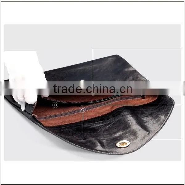 2014 fashion leather clutch bag for men oversize envelope clutch bag