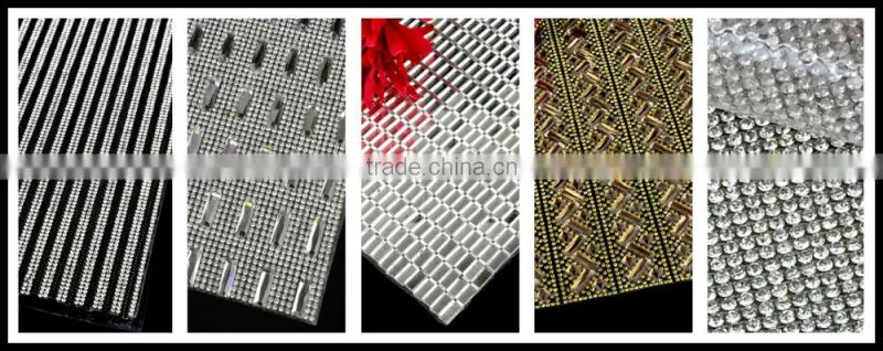 Self Sticker Rinestone Mesh, Self-Adhesive Sticky Stone Banding, Sticky Crystal Strass Mesh Trimming