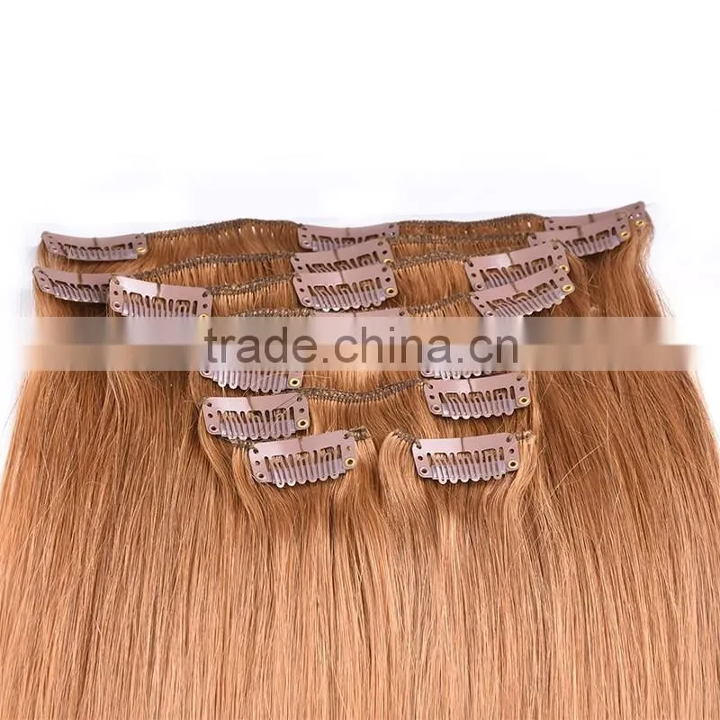 Alibaba High Quality Clip In Hair Extension, Factory Price Remy Straight Human Hair Extension