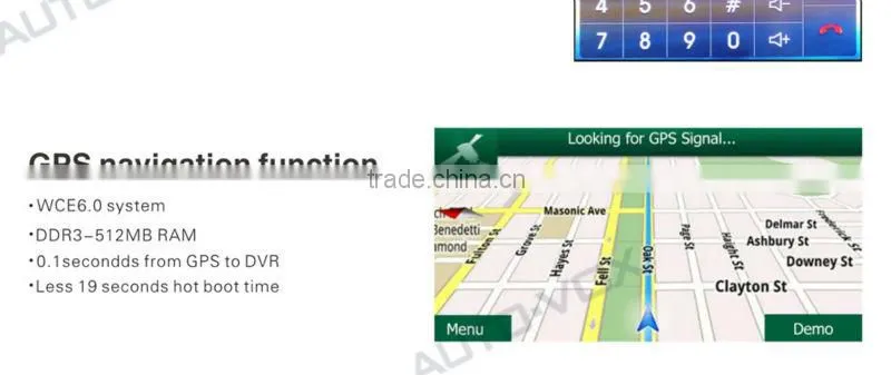4.3" inch tft car lcd rear view rearview mirror camera with bluetooth