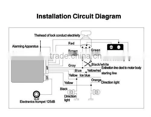Two way motocycle alarm system,nice new remote motorcycle alarm