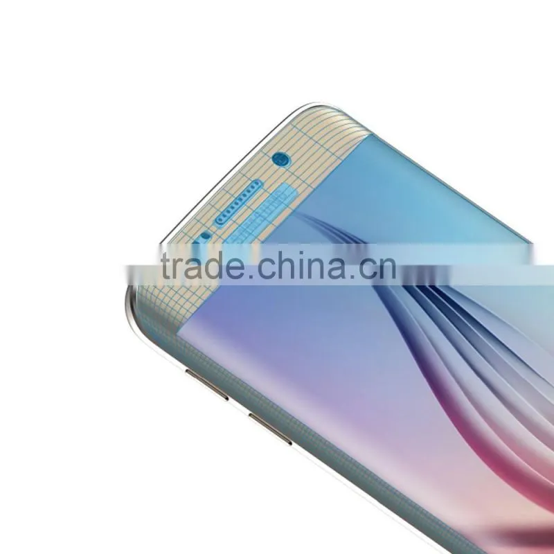 Keno 2016 Newest 3D Hot Curved Tempered Glass Screen Protector for Samsung Galaxy S6 Edge Curved Tempered Glass