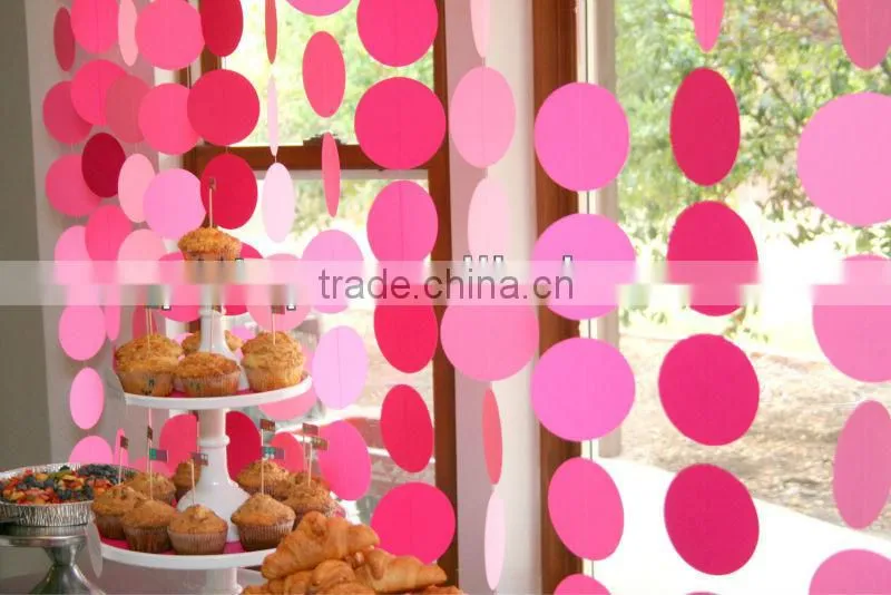 New arrival!!Modern Colorful Circus Paper Holiday Garland