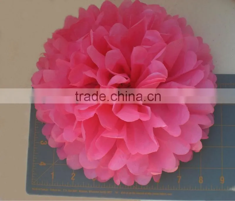 tissue paper pom poms