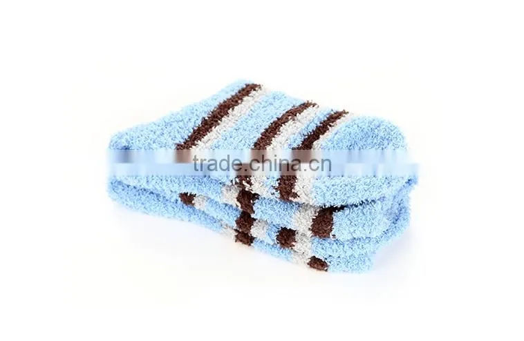 Colorful stripe sleeping socks soft bed socks for men