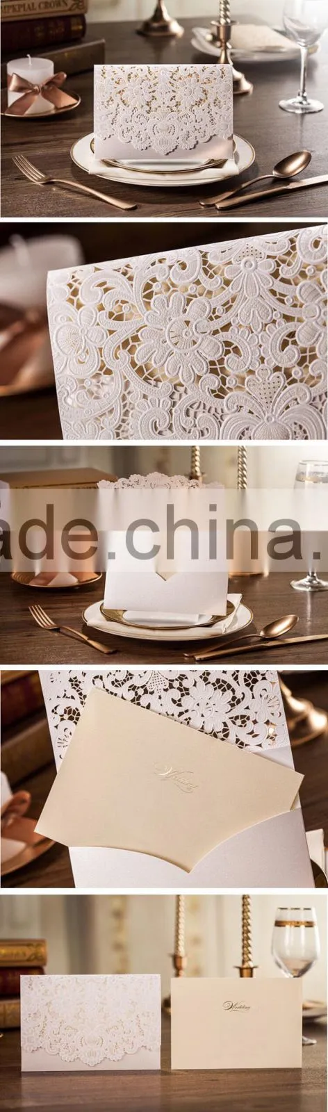 Factory directly roll wedding invitation card wholesale