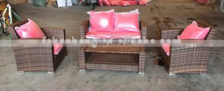 2016 New Design Outdoor Resin Wicker coffee shop sofa set