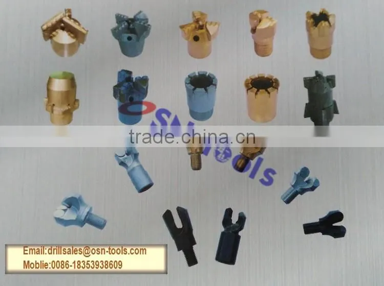 Diamond head pdc drill bit Coal Ore Mining, API standard
