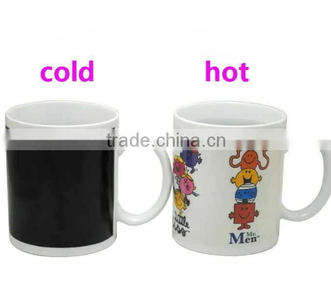 Innovative product advertisement gift magic photo ceramic beer mug