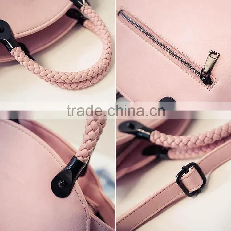 2016 wholesale China factroy retro lady handbag Korean leather bag bat wings