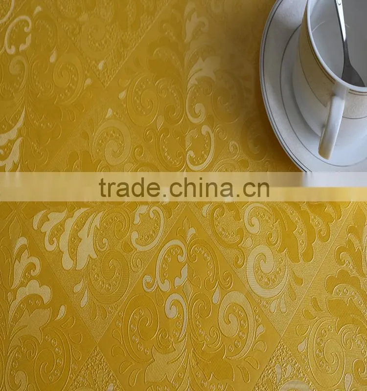 Hot embossed and printed compound non-woven fabric PVC tablecloth