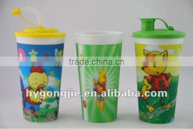 promotional large plastic cup with lid