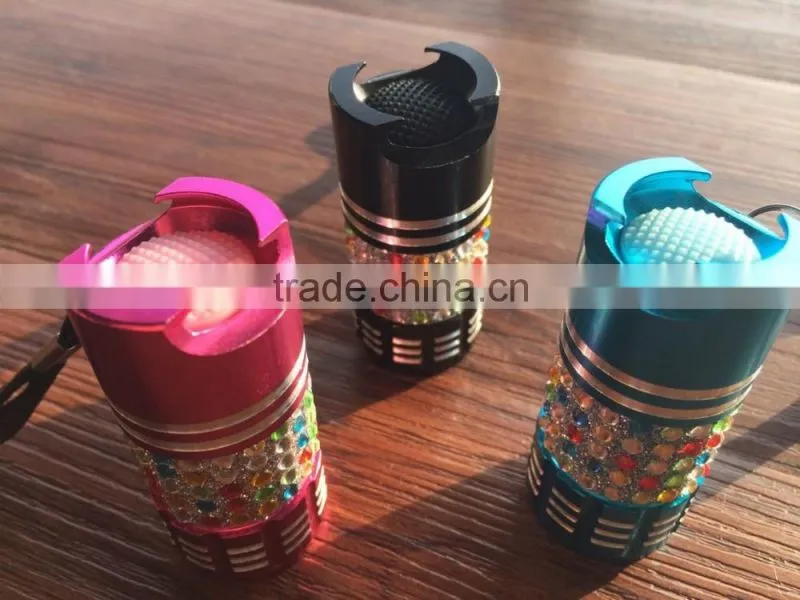 New design aluminum promotional Mini 9LED flashlight